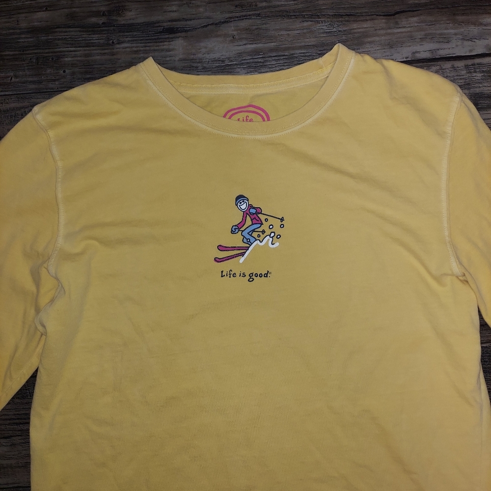 Life is Good "Jake Skiing" Long Sleeve Tee | M